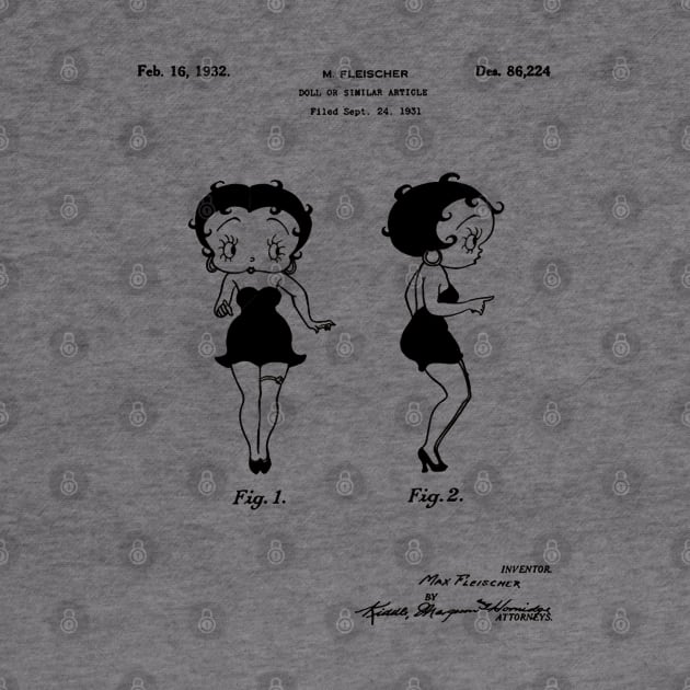 Betty Boop Patent Black by Luve